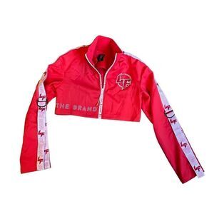 Vintage “The Brand” Cropped Zip-Up Jacket/Top w/Buckles (M)